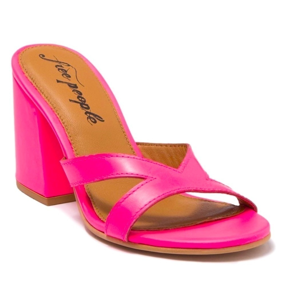 NWOB FREE PEOPLE Charlie V-Heel Neon Pink EU36/US6